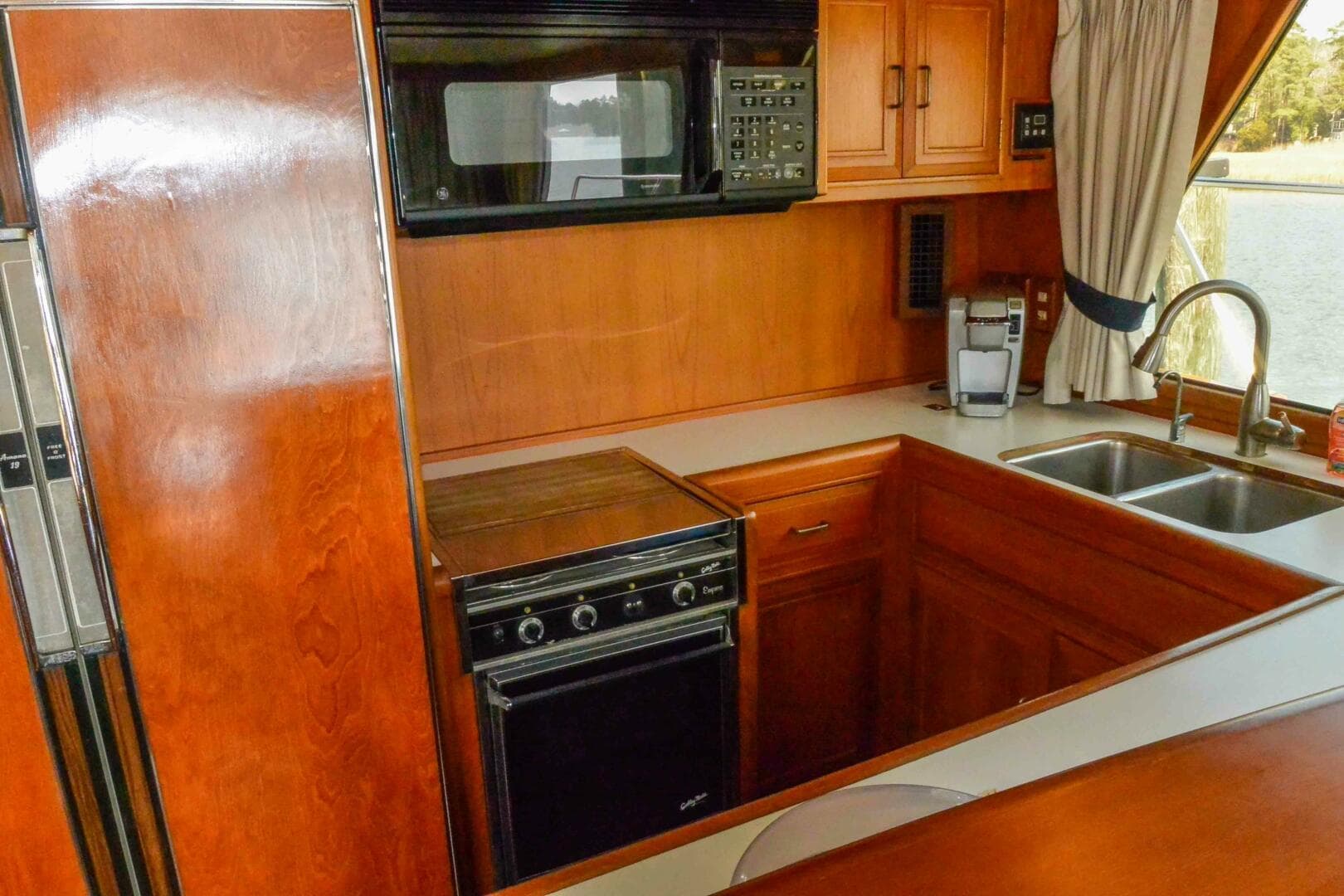 Galley stove and microwave
