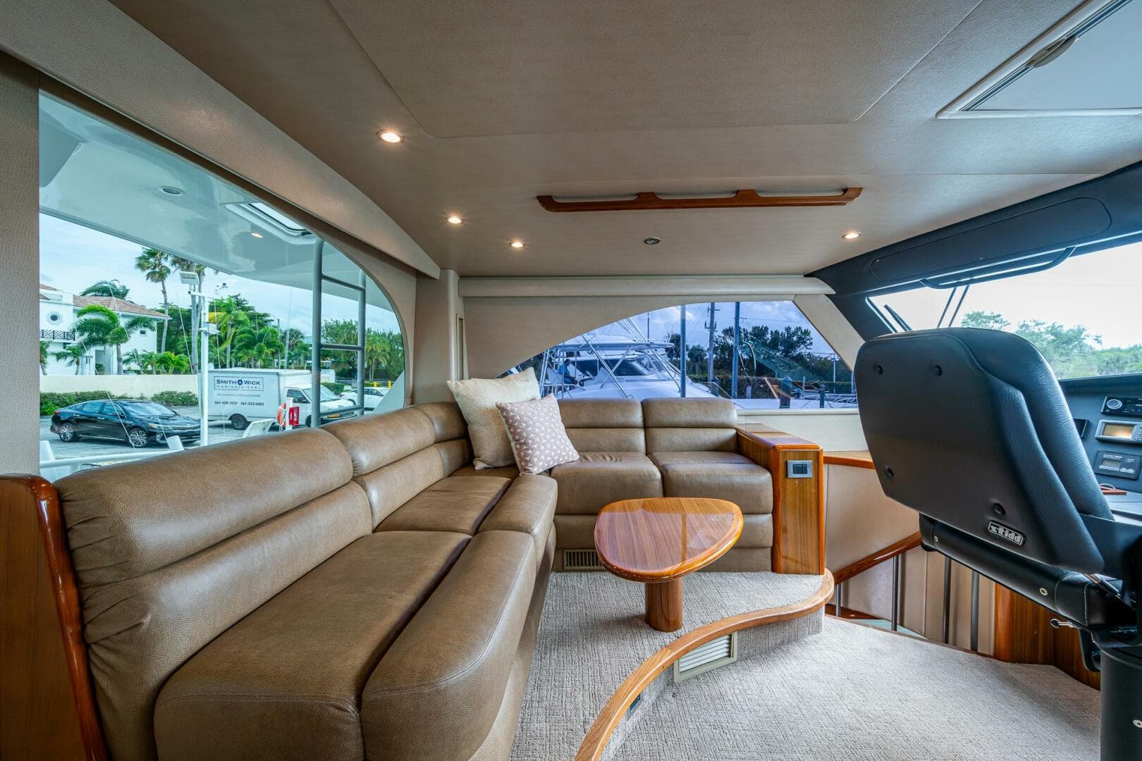 Viking 60 Bottom Line - Interior Enclosed Flybridge