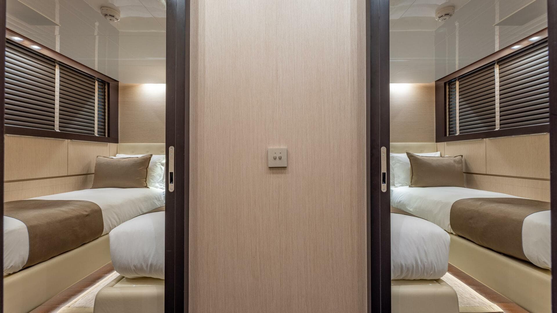 One Of Two Lower Deck Forward Twin Cabins Convertible To Queens