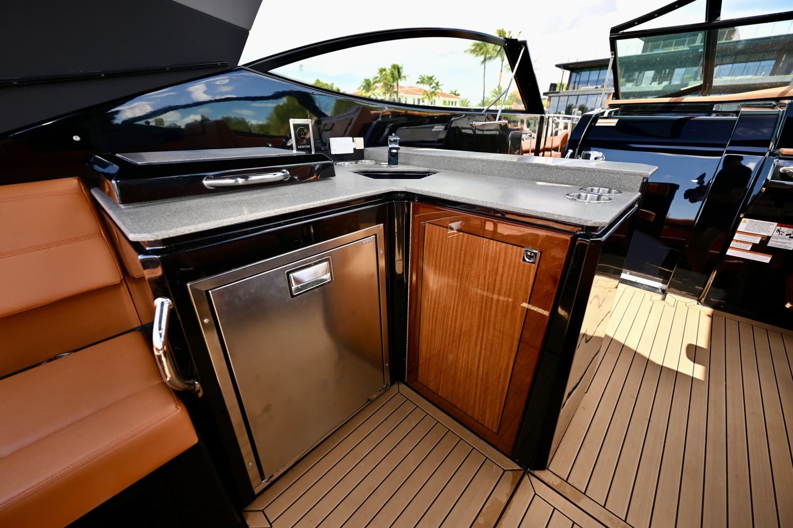 Cockpit Wet Bar and Galley, Cruisers Yachts 38 GLS