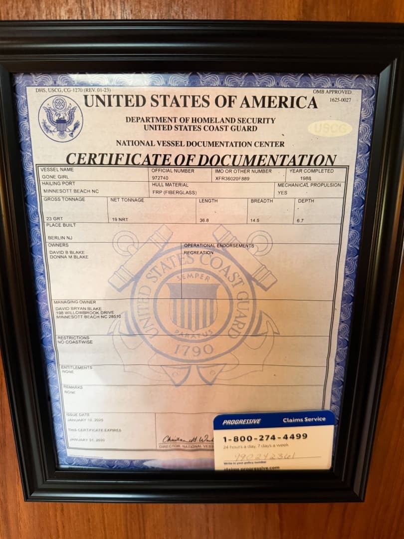 1988 Pacemaker 36 Convertible