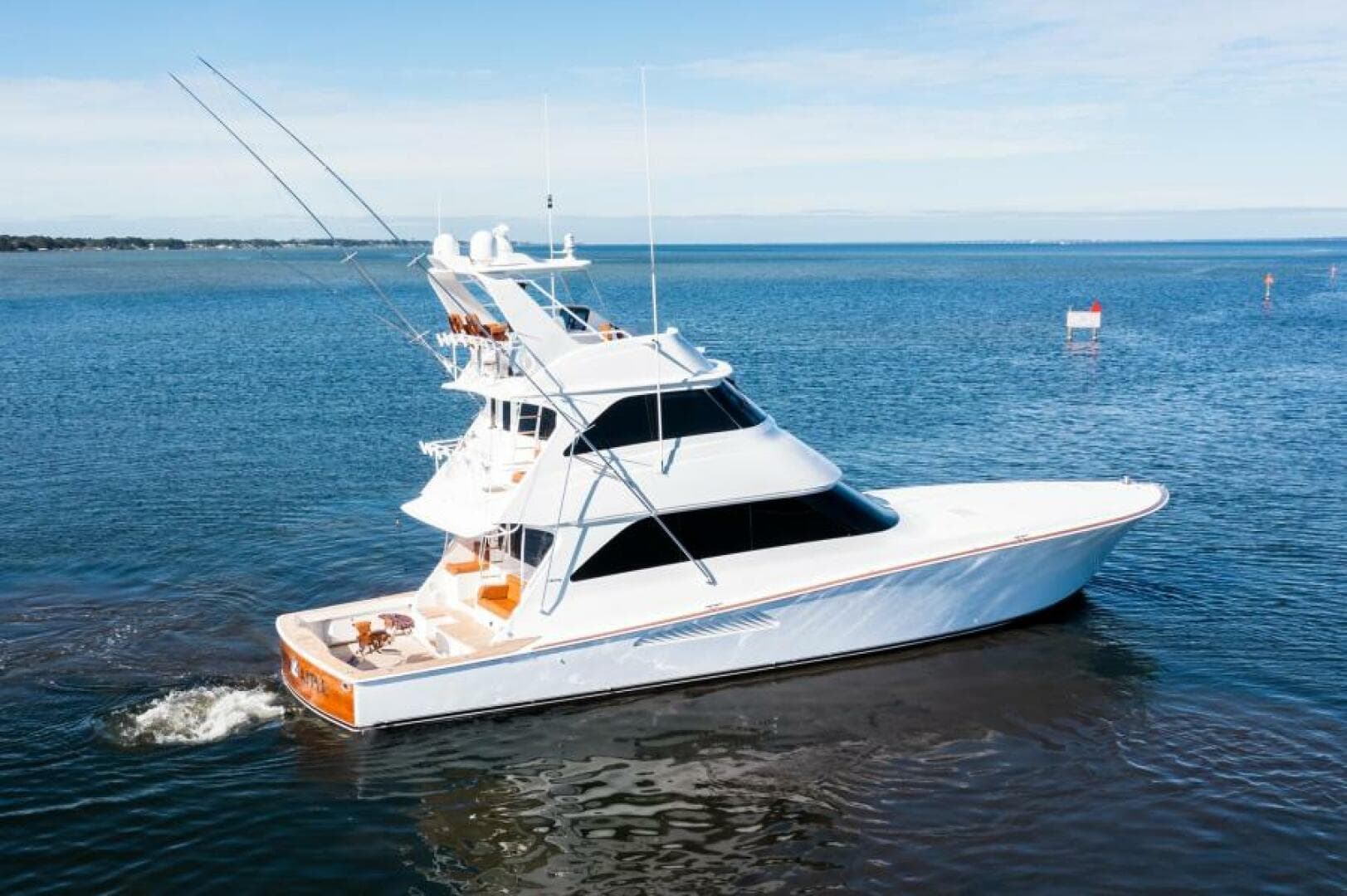 2008 Viking 68 Skyridge LIQUID APPLE Starboard Profile