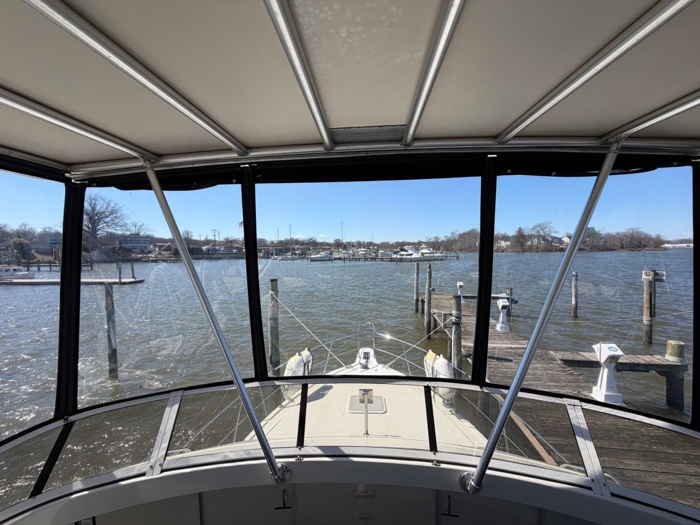 1997 Carver 400 Cockpit MY