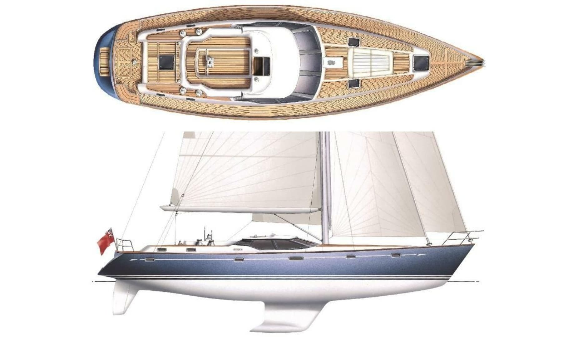 2008 Oyster 56 Deck Saloon