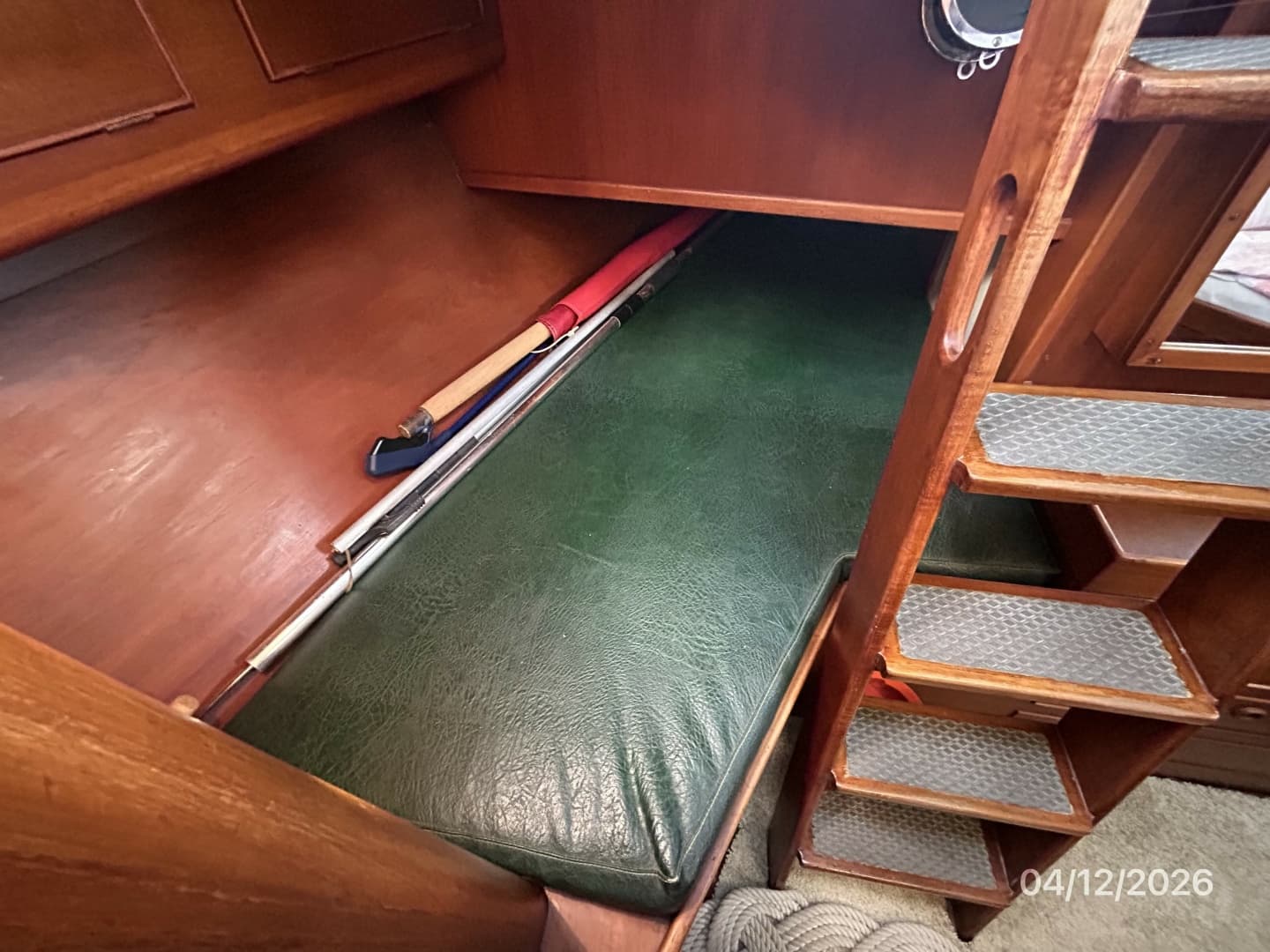 41' Rival master stateroom starboard quarter berth