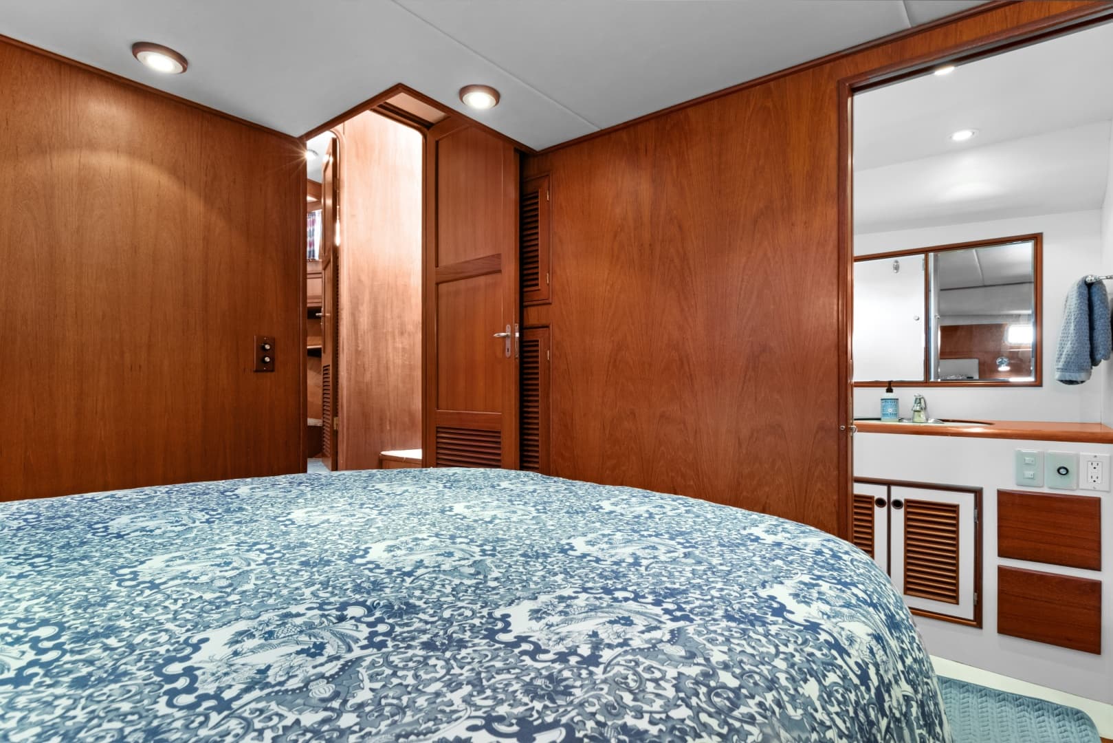 View Of Master Stateroom Entry Door And Ensuite Head