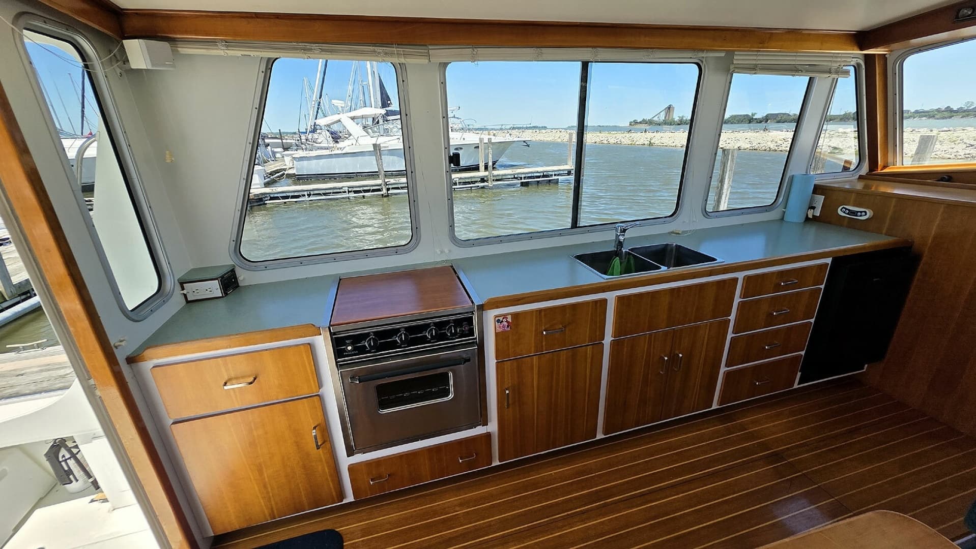 Main Cabin Galley Port Forward