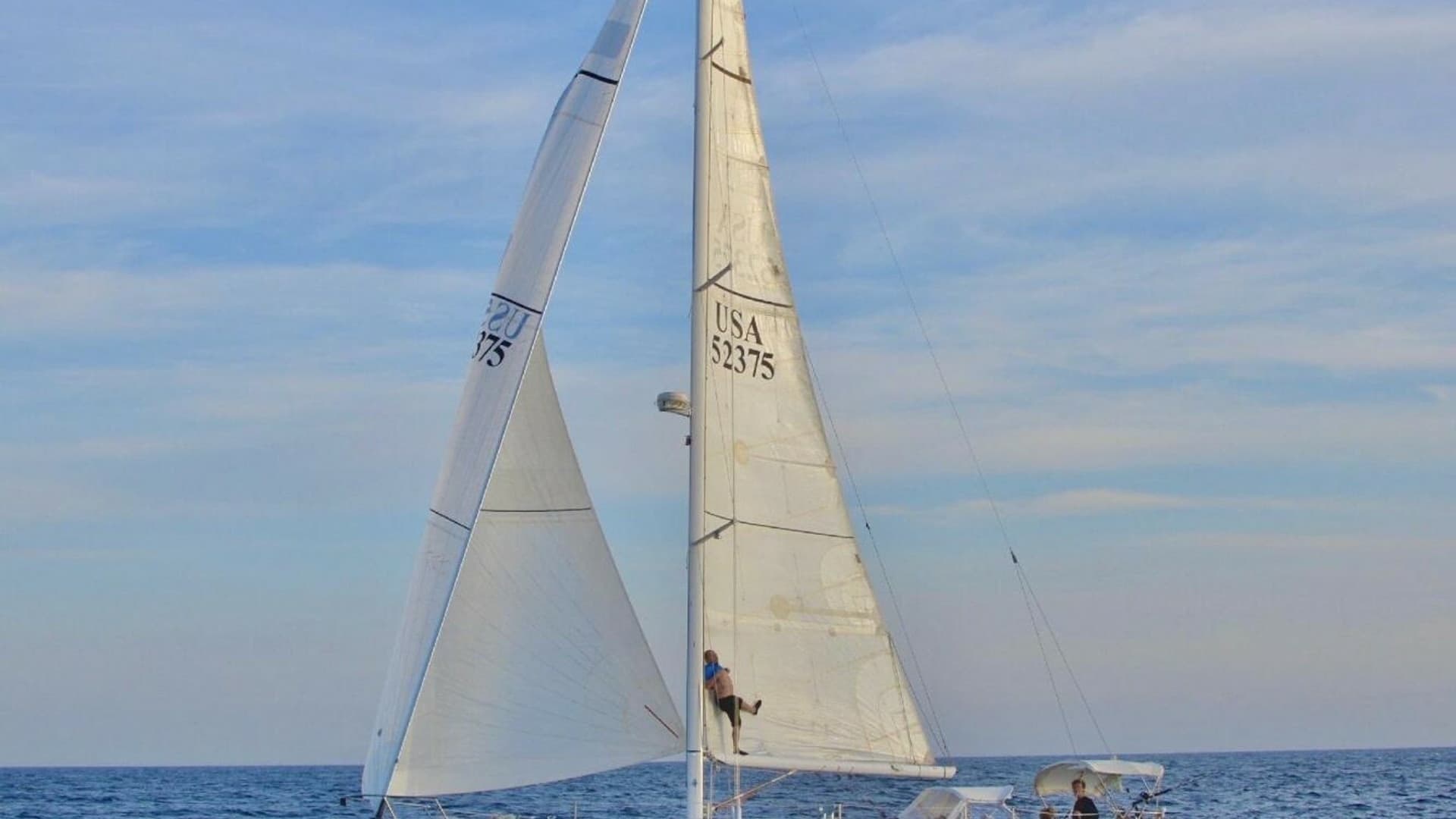 1999 Sabre 402 Sail - "VELA DARE II": Sailing View with Full Sails