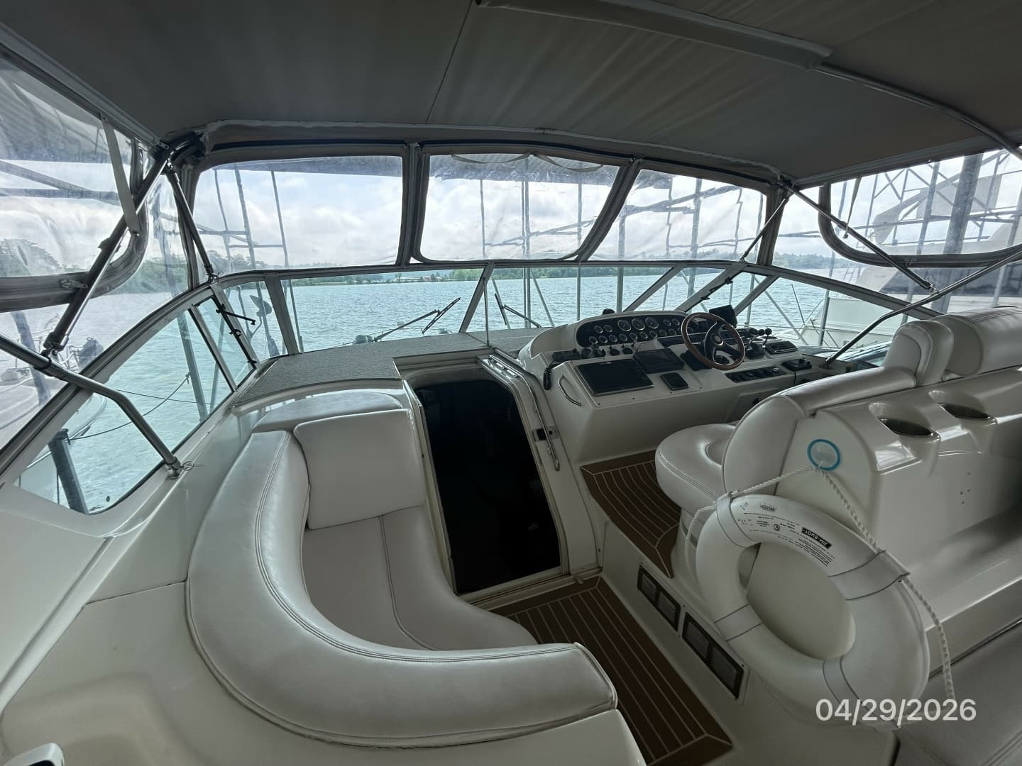 44' Cruisers upper deck forward
