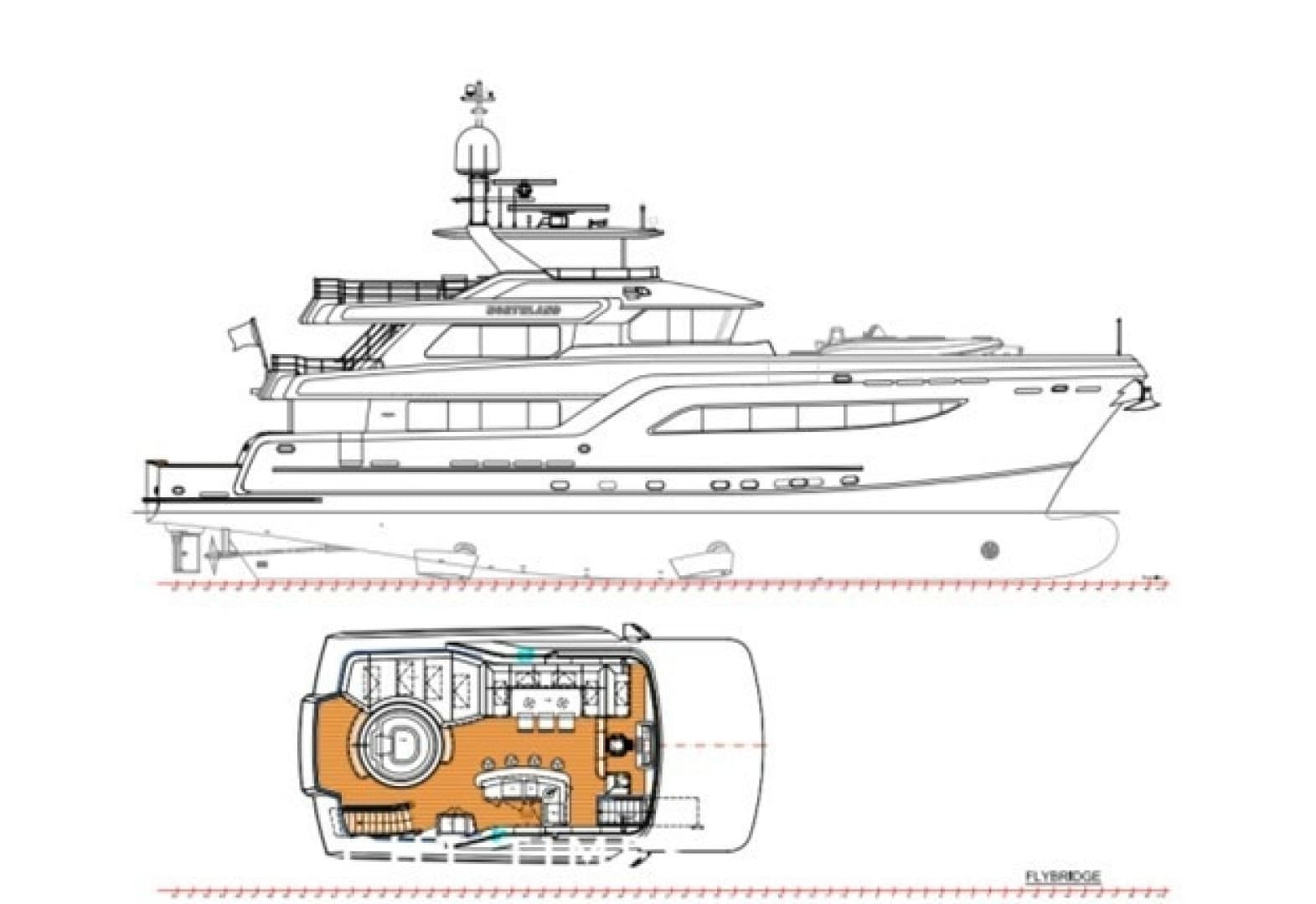 Line drawing and Flybridge GA