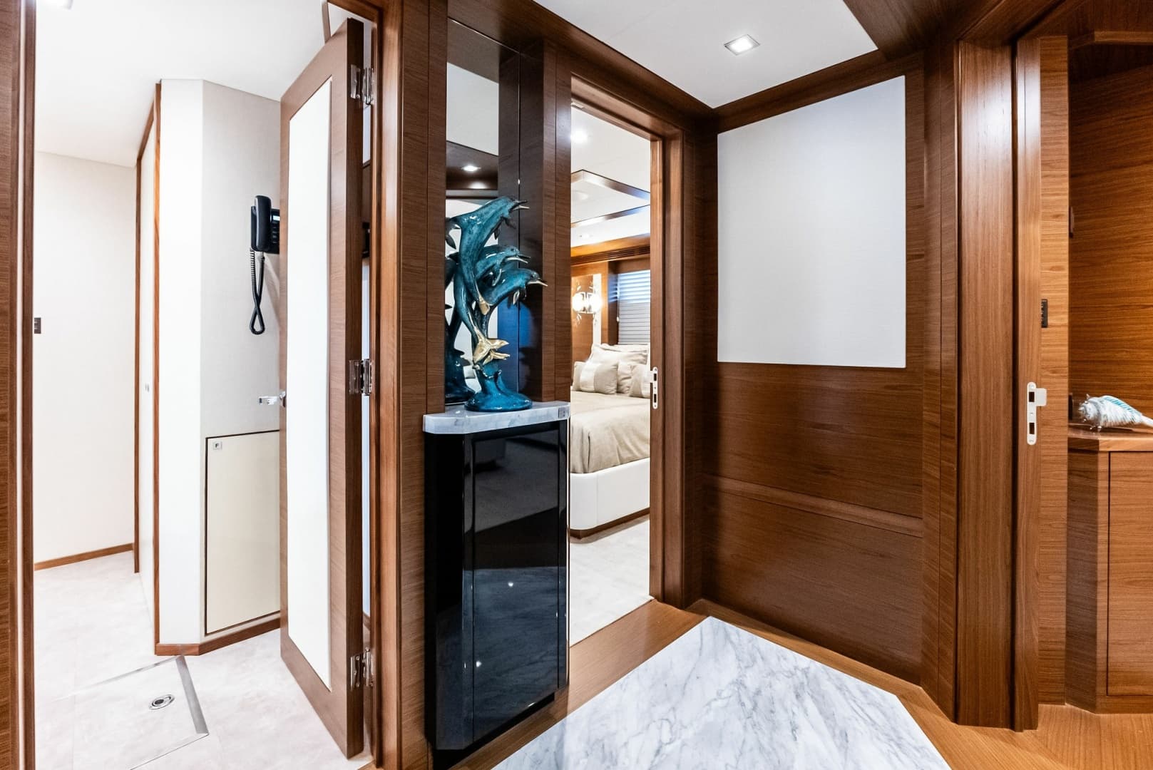 Lower Deck foyer, entrance to laundry room