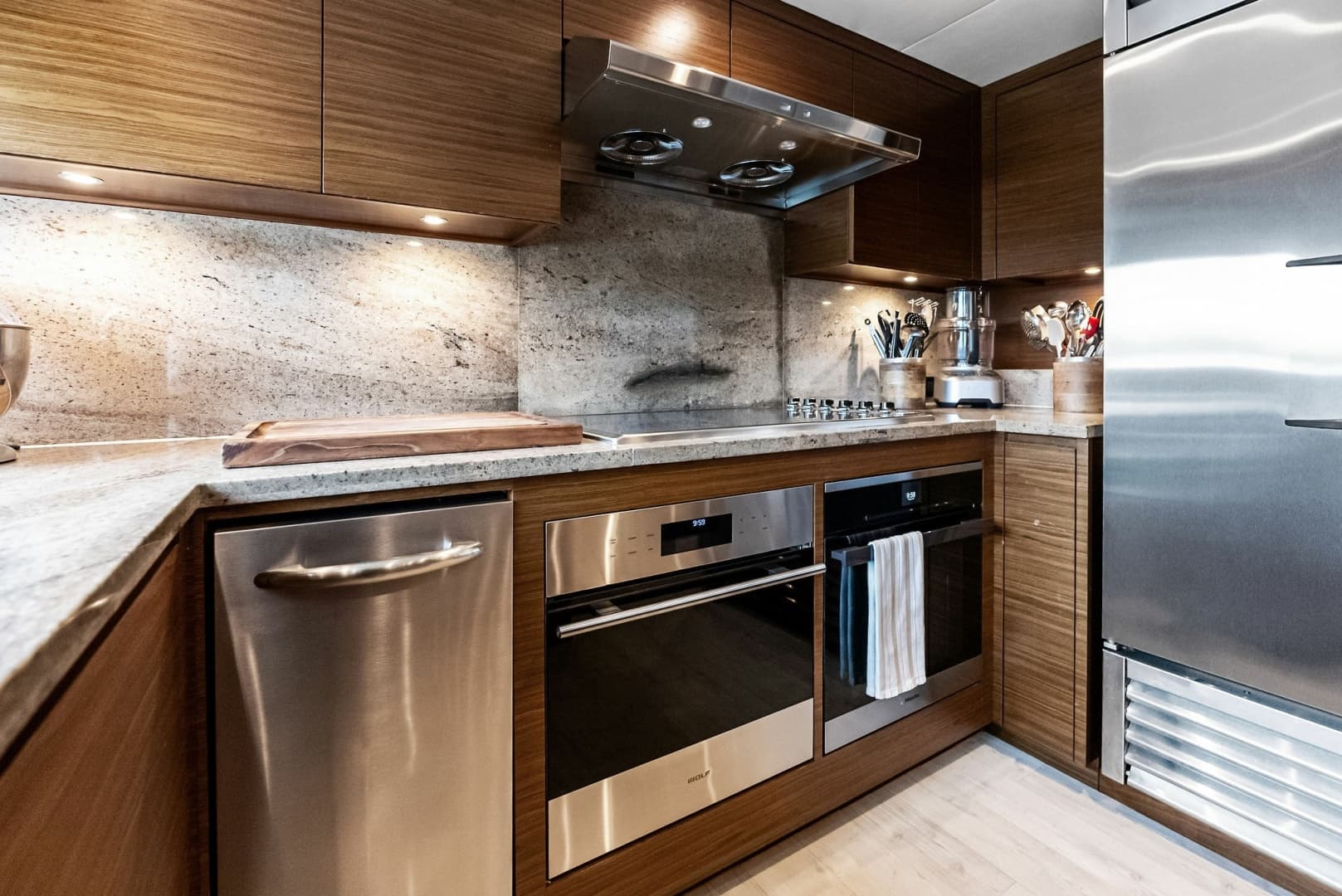 Stainless finish appliances
