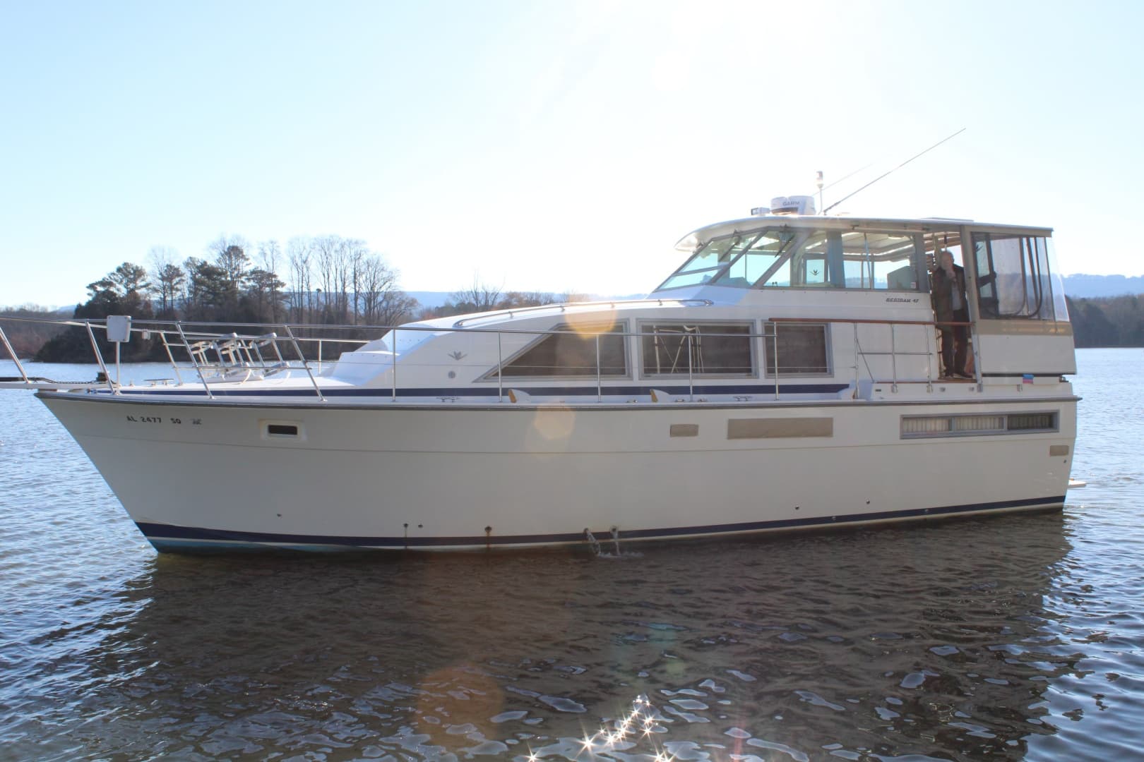 42 ft Bertram - Port Side View