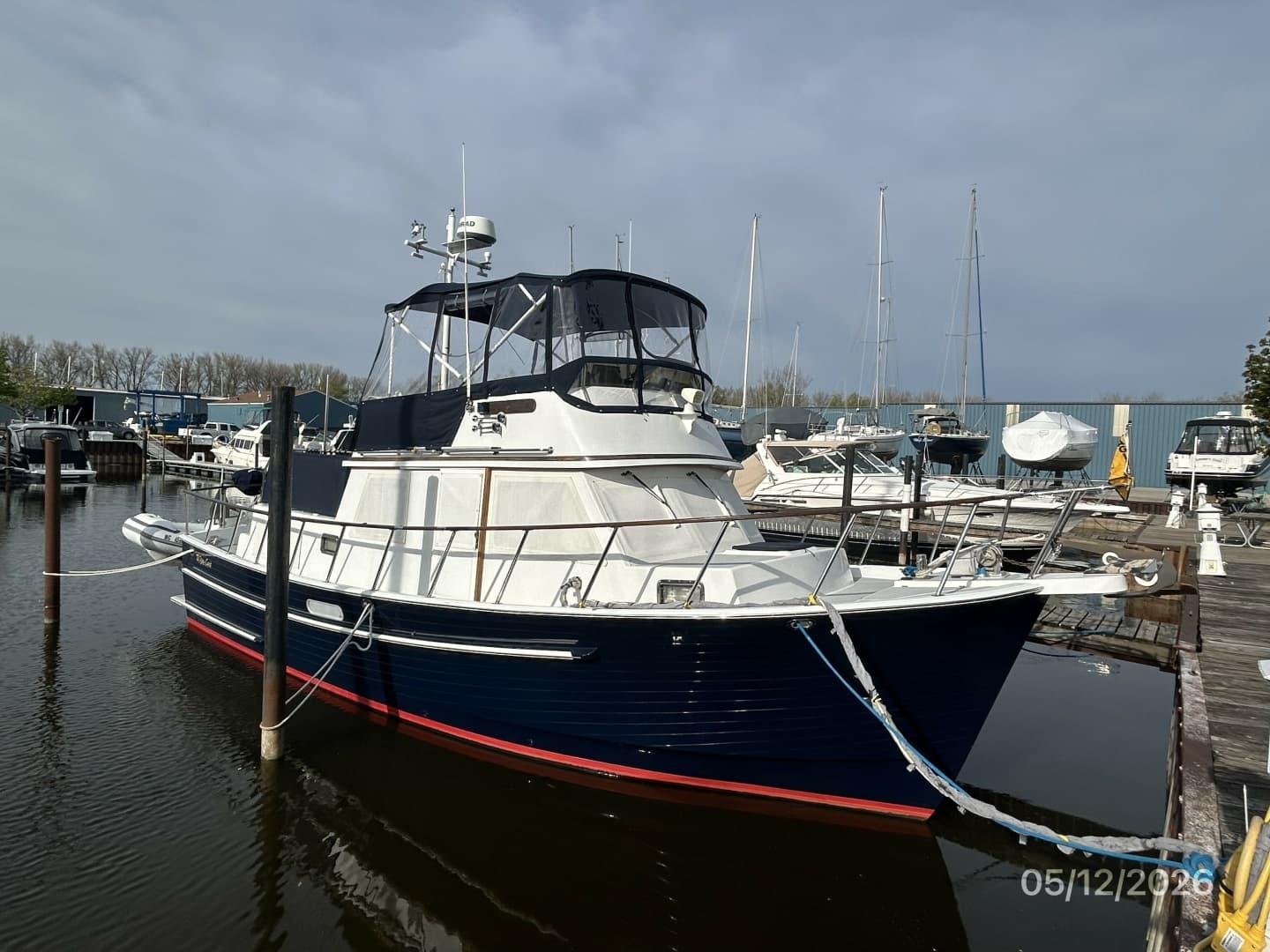 36' Monk starboard forward profile4 