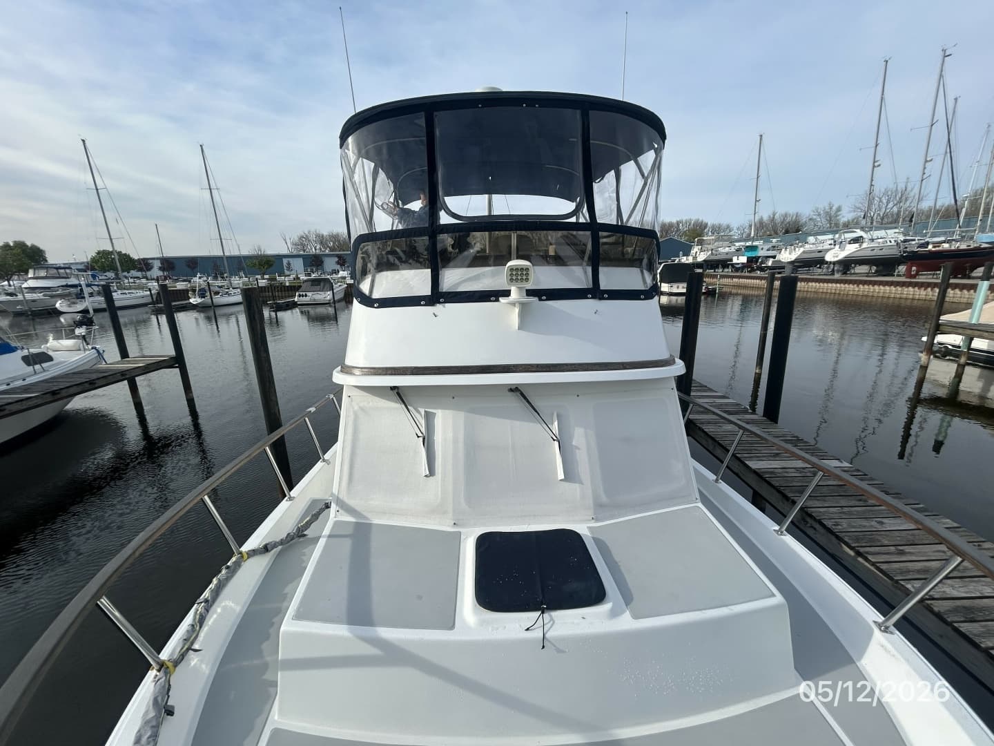 36' Monk foredeck aft