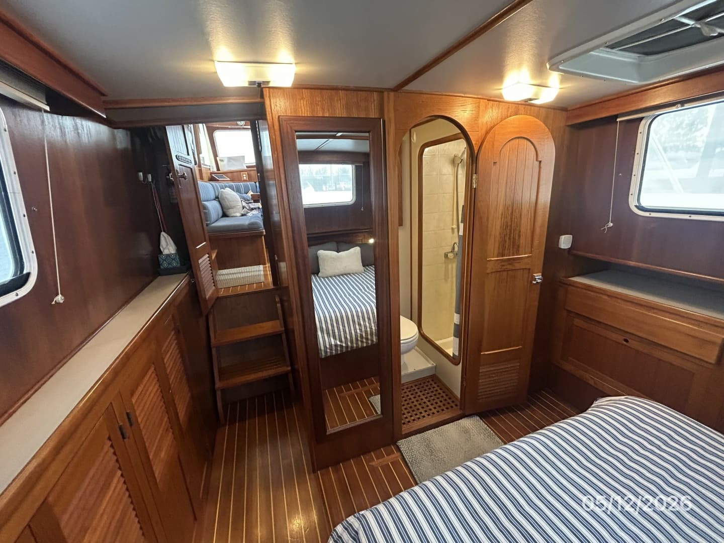 36' Monk master stateroom forward