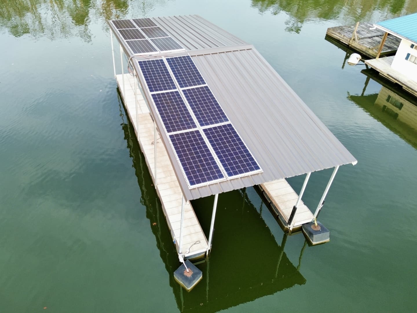 2022 Custom Premier Docks 16 x 40 Solar Powered Dock
