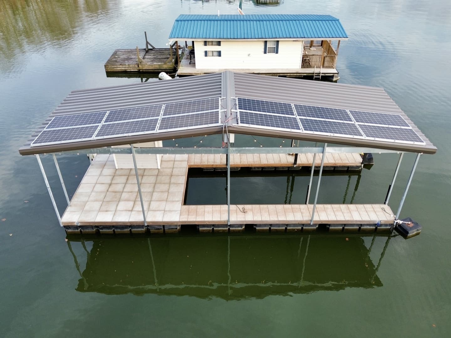 2022 Custom Premier Docks 16 x 40 Solar Powered Dock