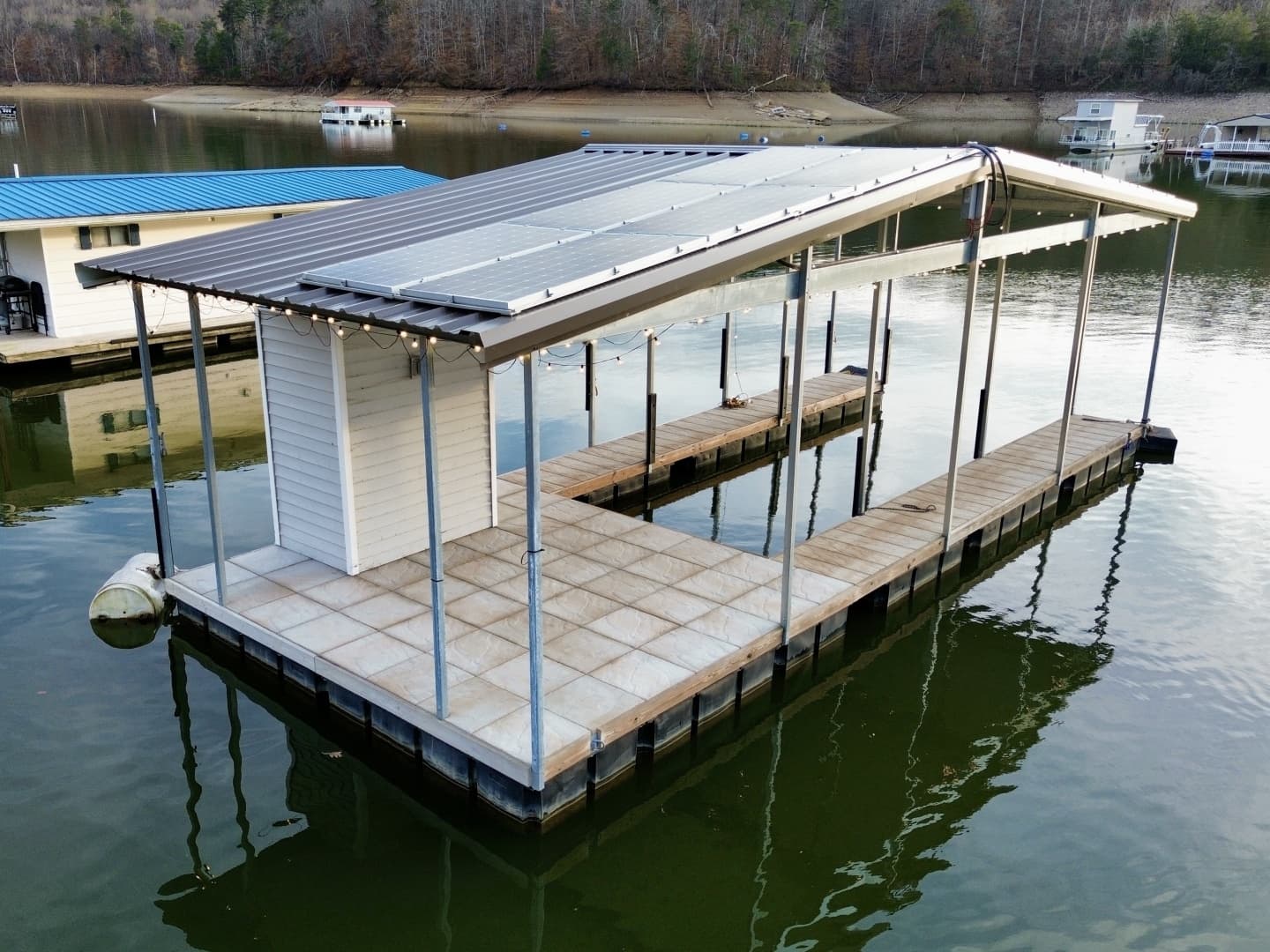 2022 Custom Premier Docks 16 x 40 Solar Powered Dock