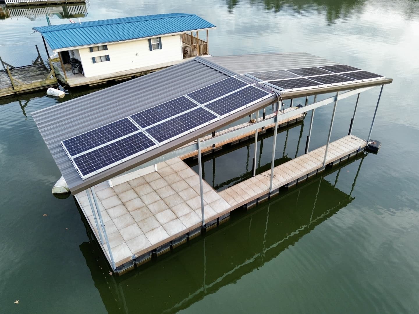 2022 Custom Premier Docks 16 x 40 Solar Powered Dock