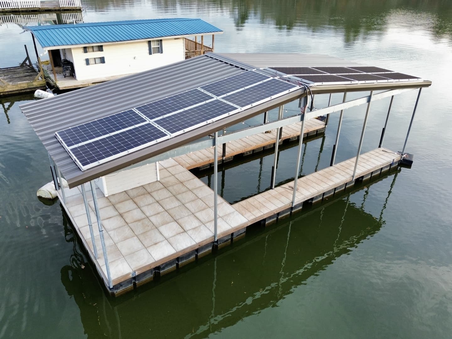 2022 Custom Premier Docks 16 x 40 Solar Powered Dock