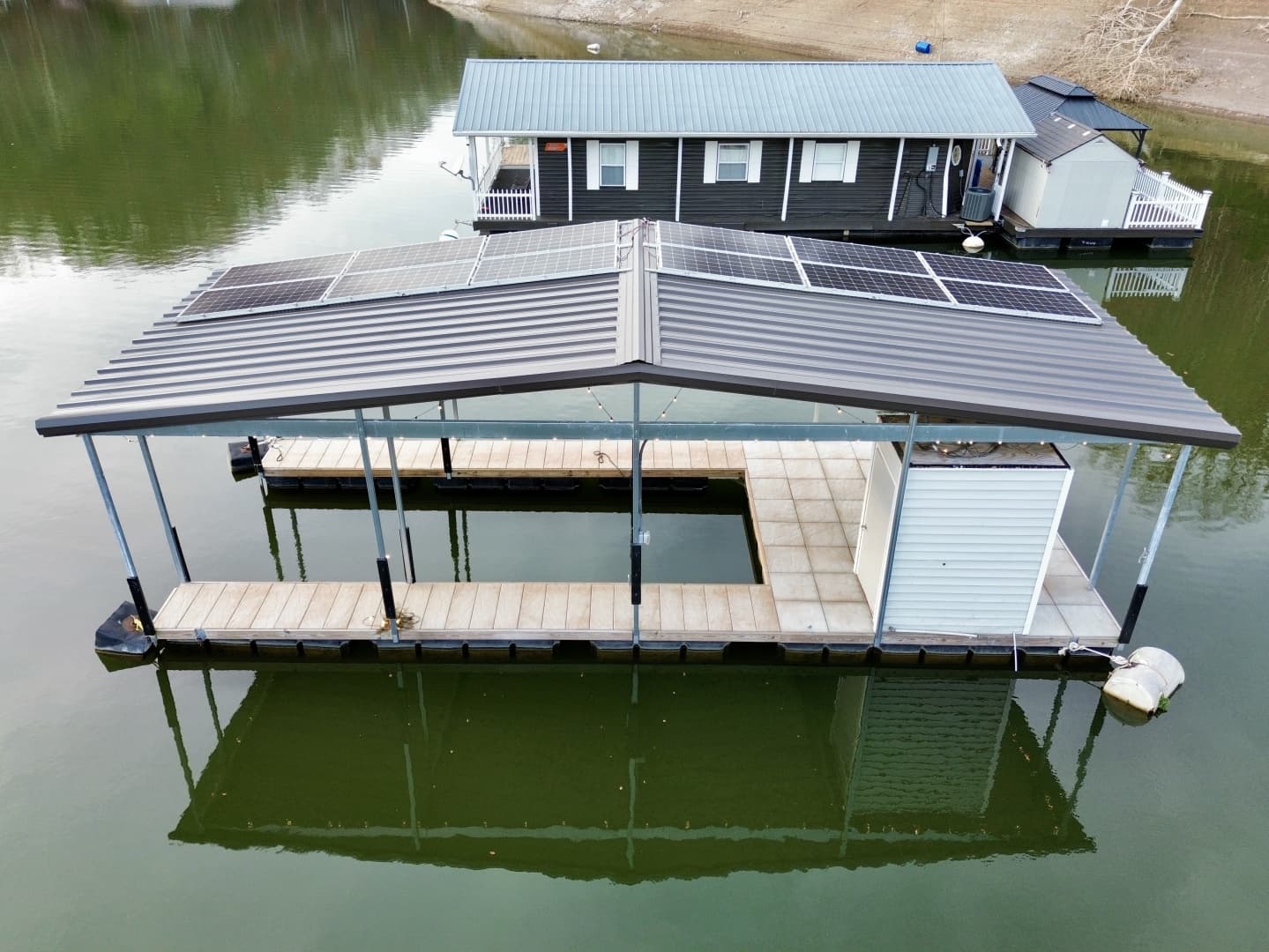 2022 Custom Premier Docks 16 x 40 Solar Powered Dock
