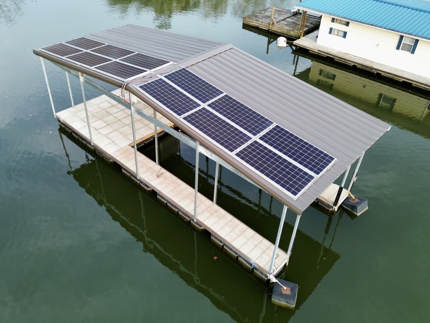 2022 Custom Premier Docks 16 x 40 Solar Powered Dock