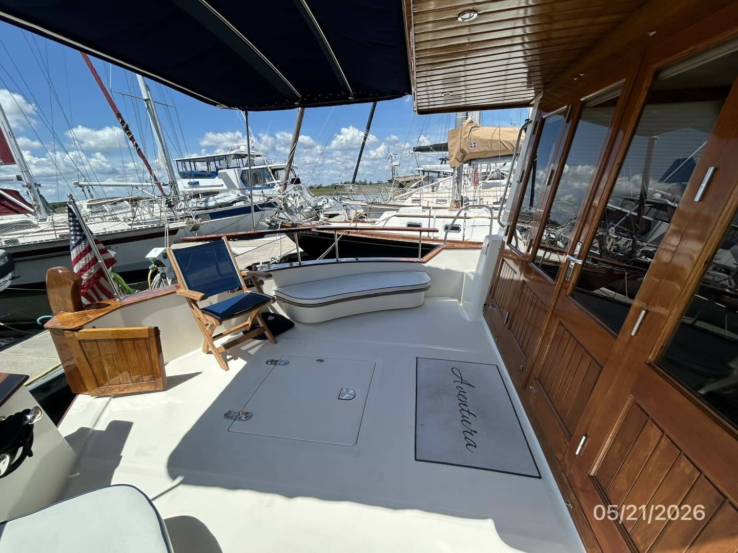 43' Menorquin aftdeck port