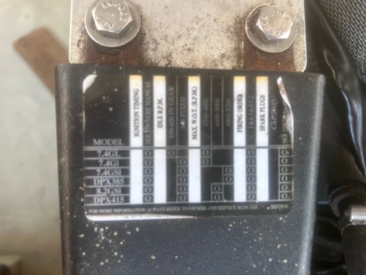 Engine Tag