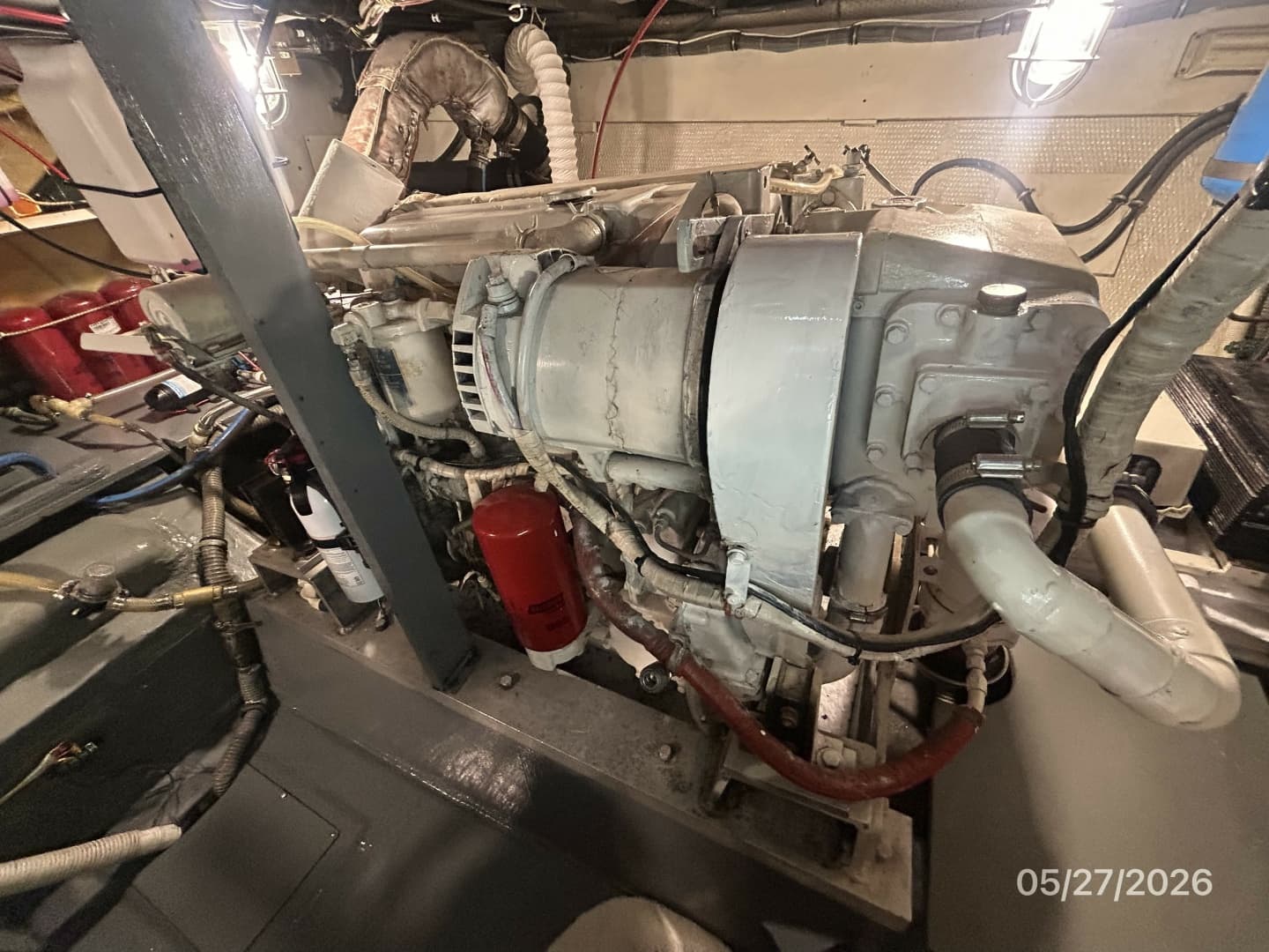 42' Hatteras port main engine1