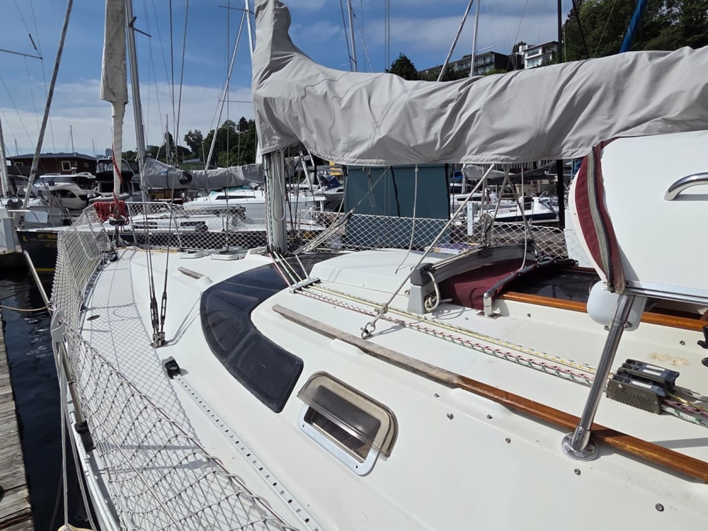 Port side deck looking forward