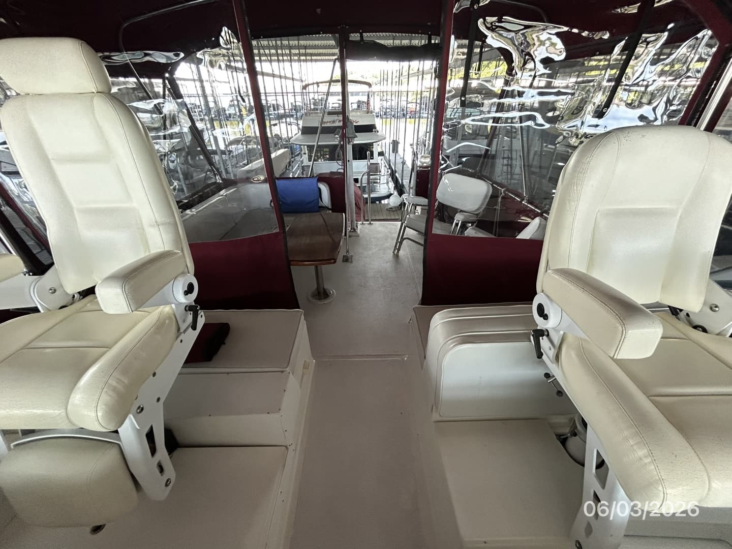 46' Grand Banks flybridge aft