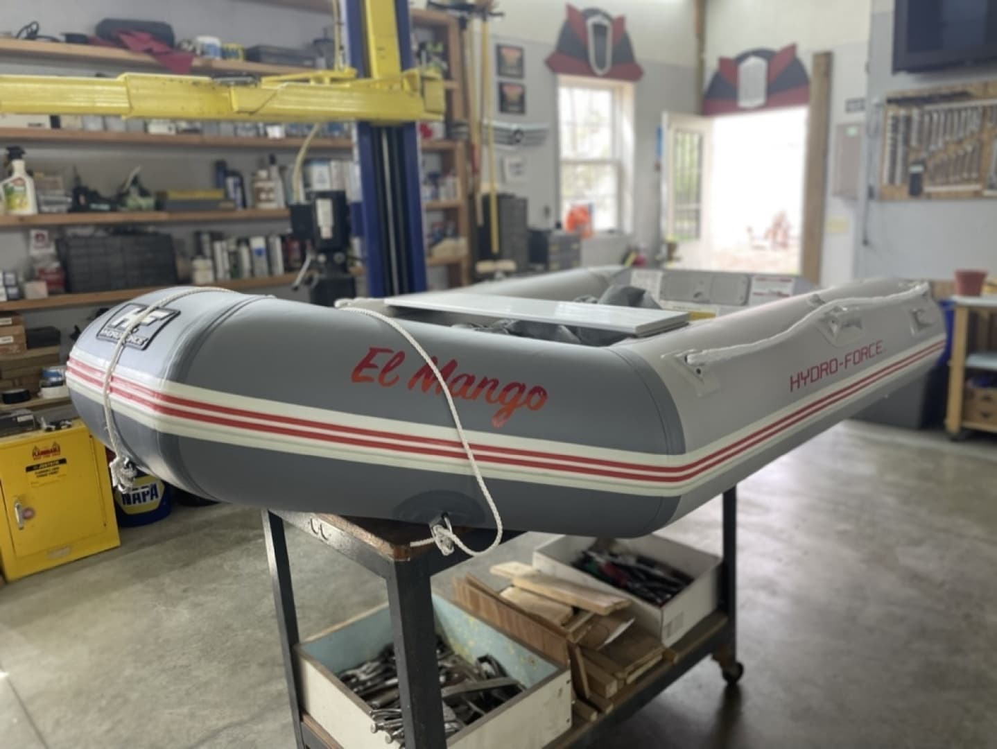 El Mango's dinghy