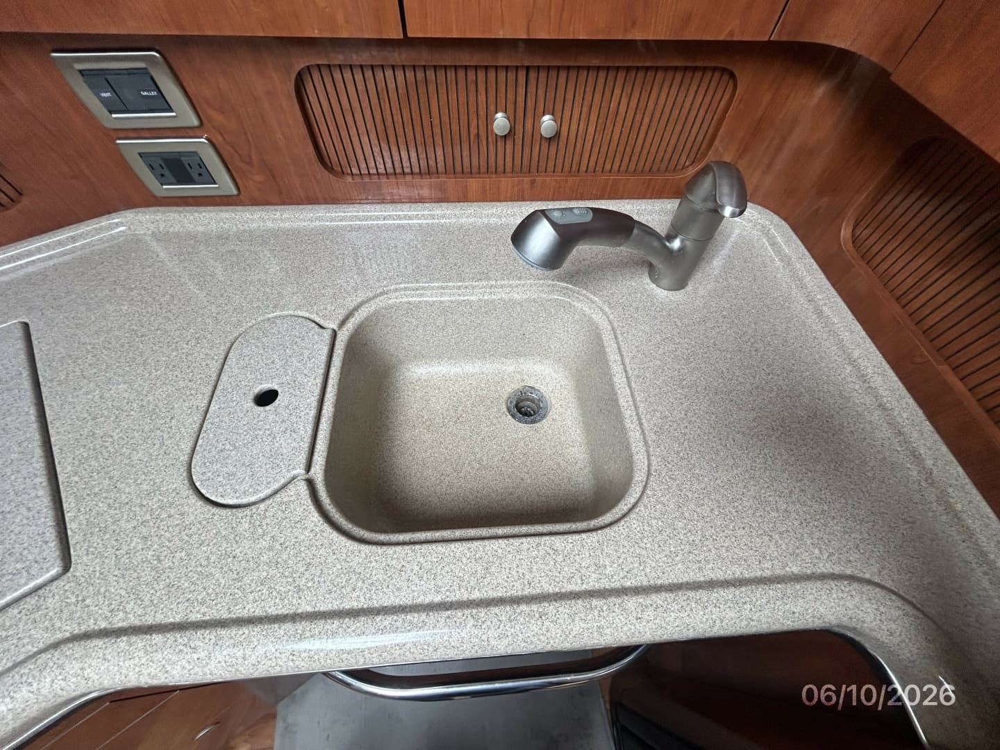 39' Sea Ray galley sink