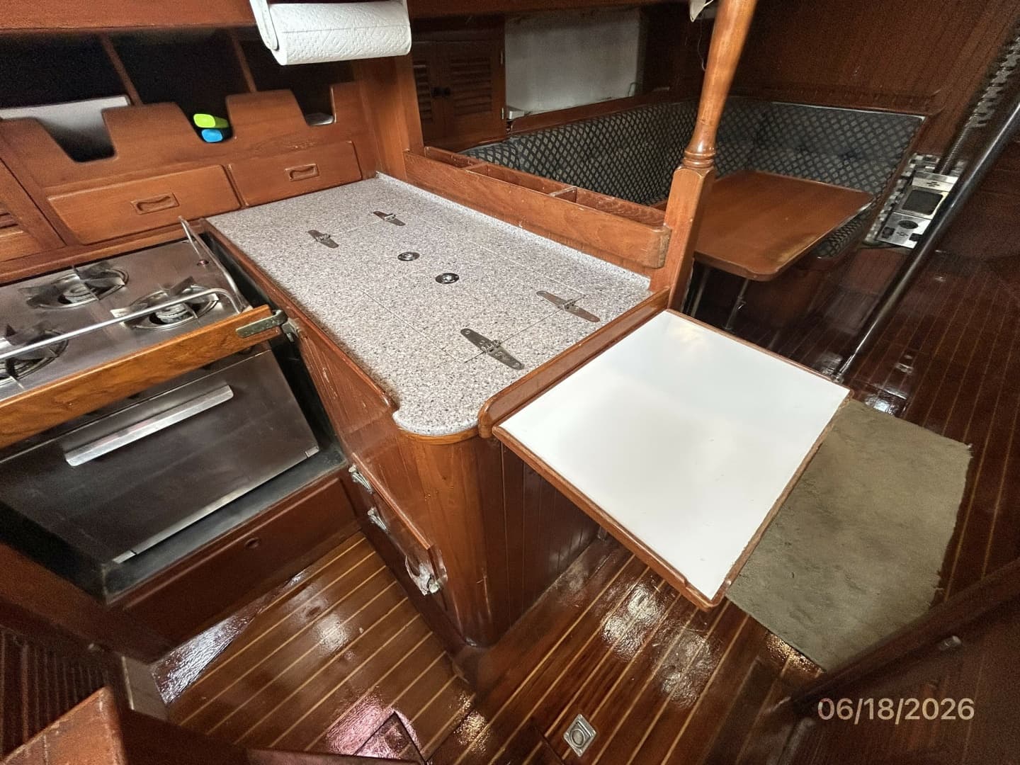 37' Tayana galley counter extension