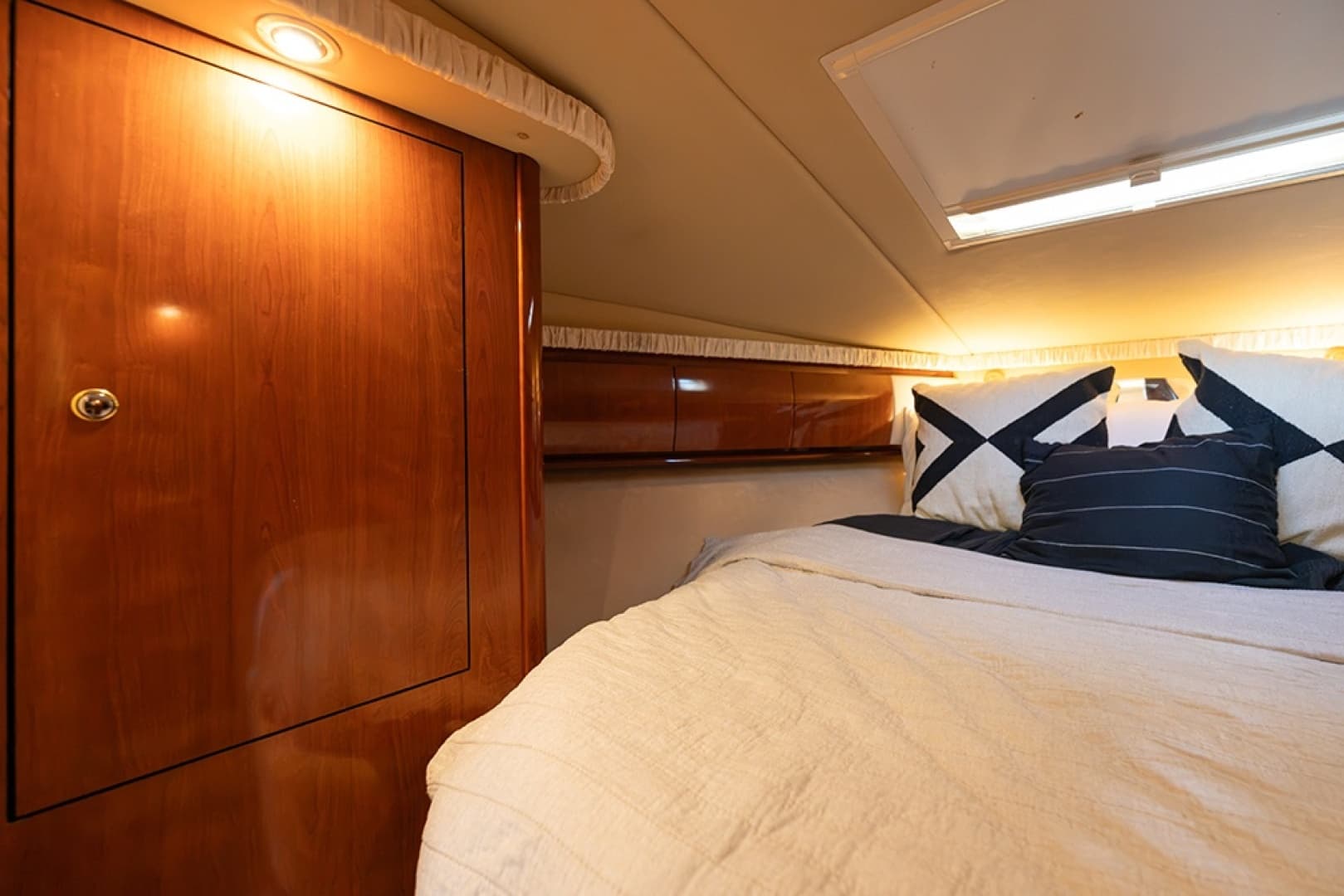 Storage in the master stateroom