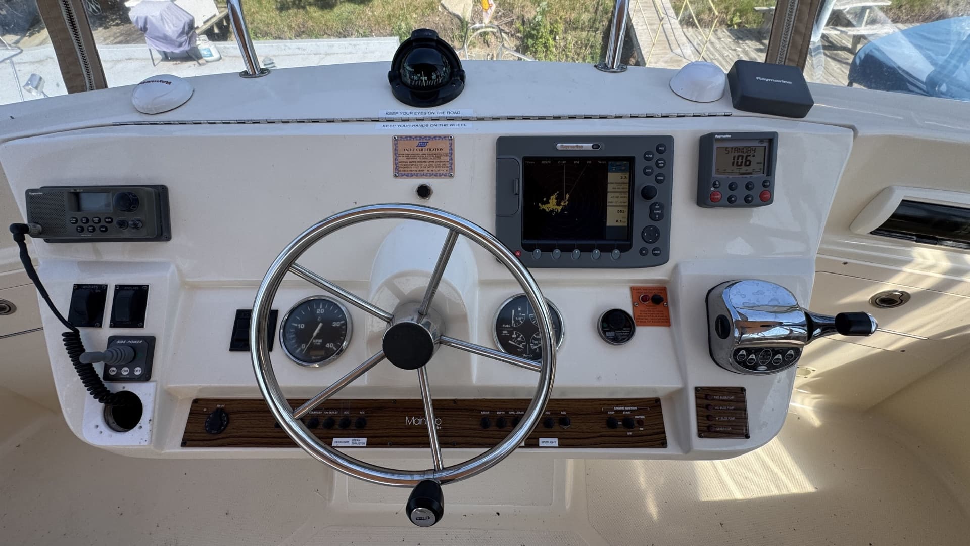 Flybridge Helm Controls