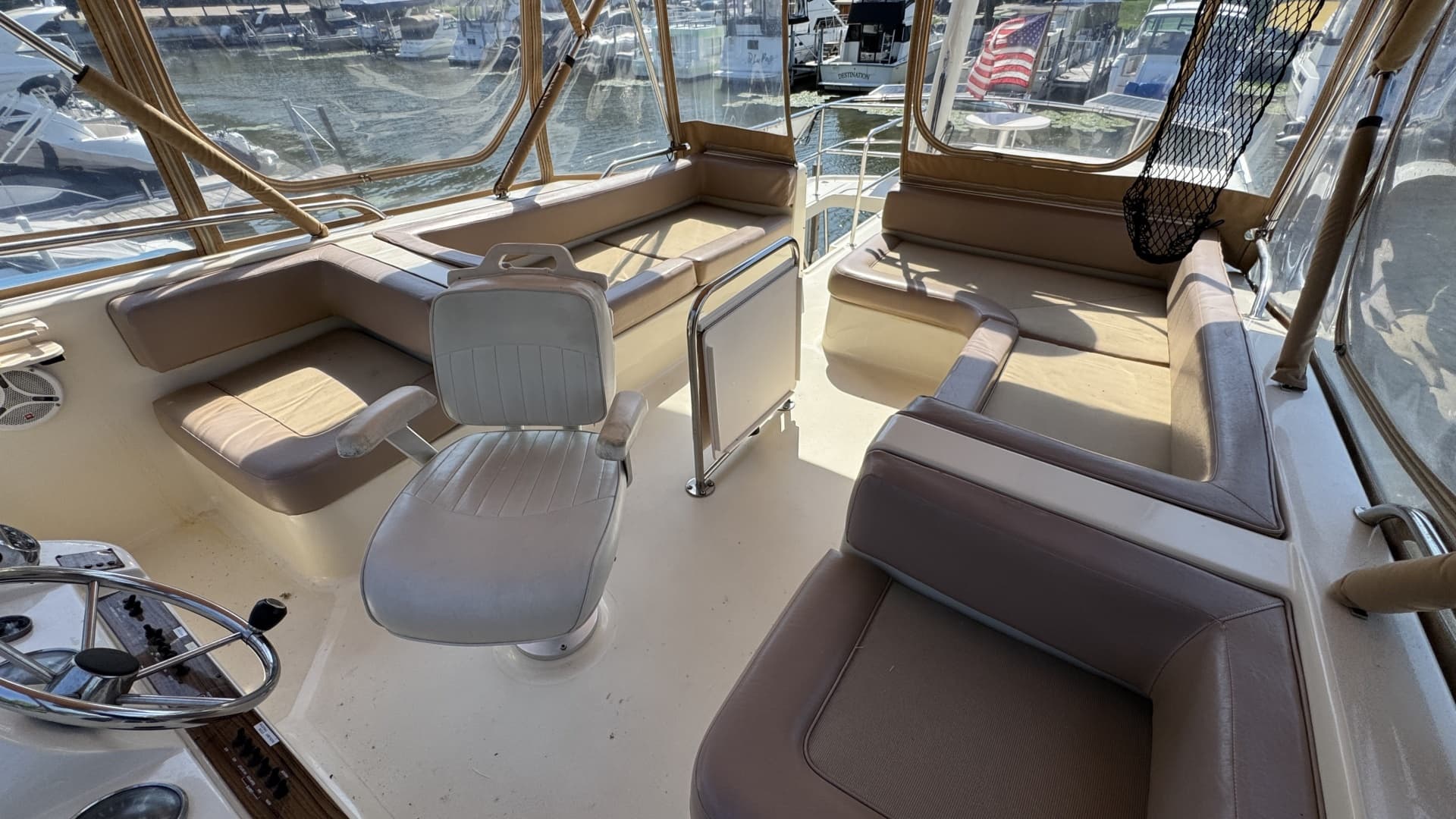 Flybridge Looking Aft