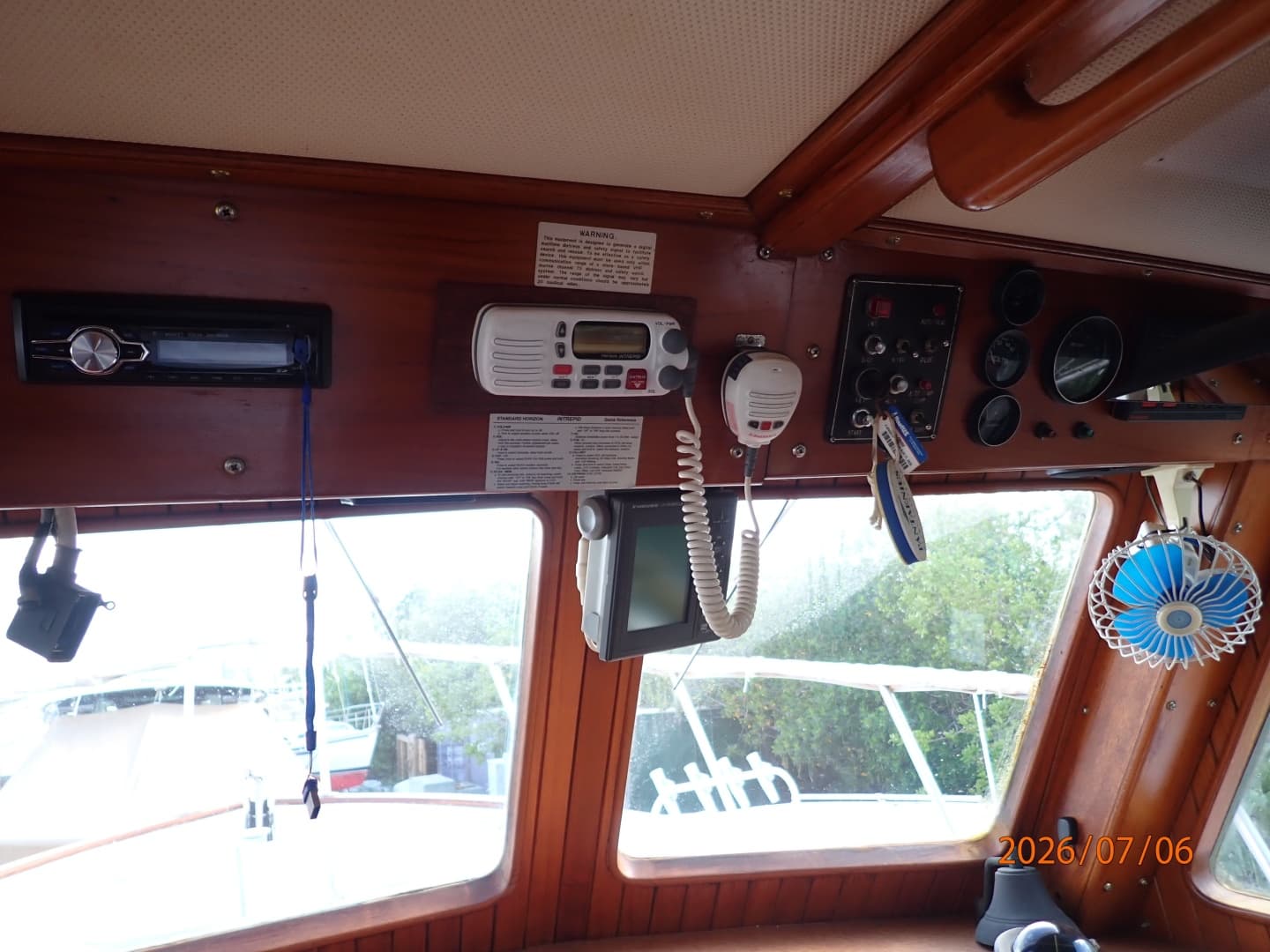 36' Monk lower helm electronics