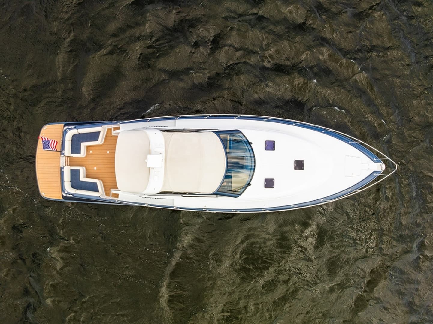 Aerial view with the top up