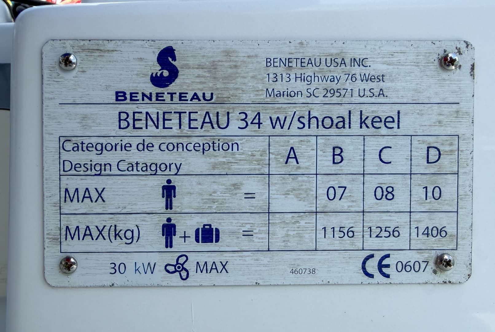 2011 Beneteau Oceanis 34