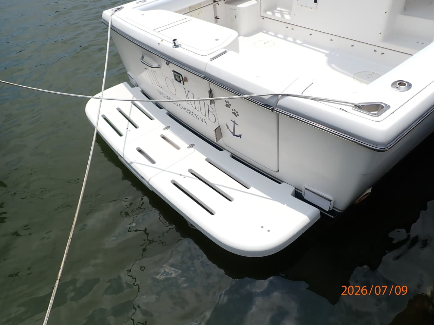 30' Pursuit swimplatform