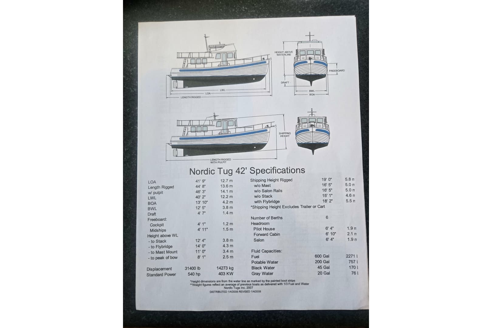 2000 Nordic Tugs 42