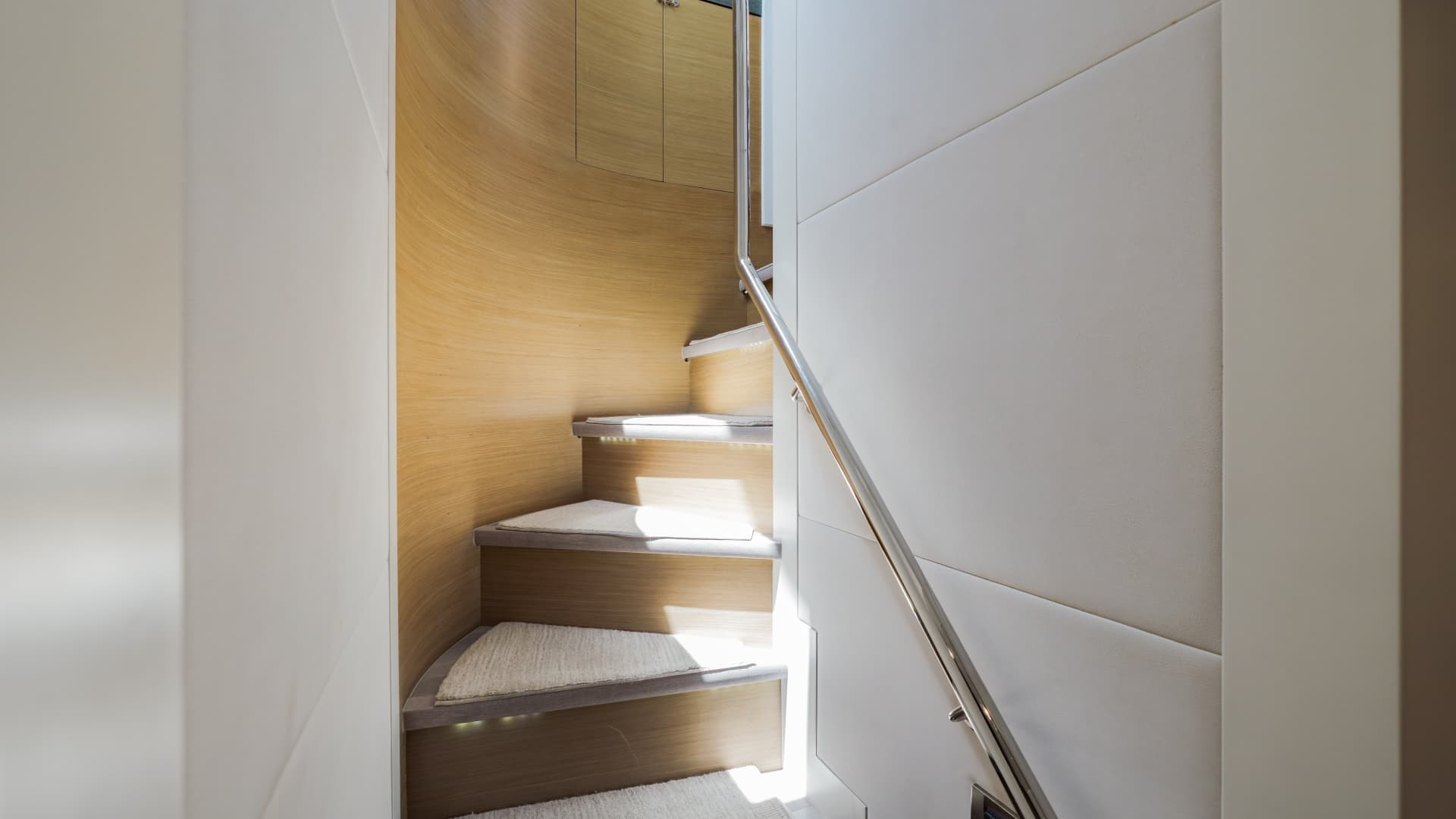 Lower Helm And Galley Area Steps To Fwd Cabins