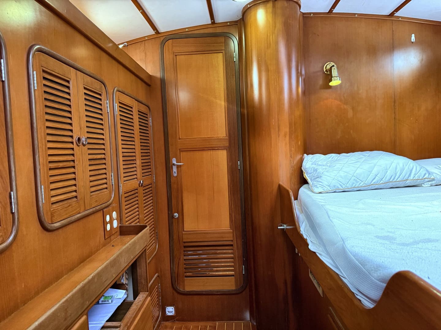 Forward stateroom facing aft 