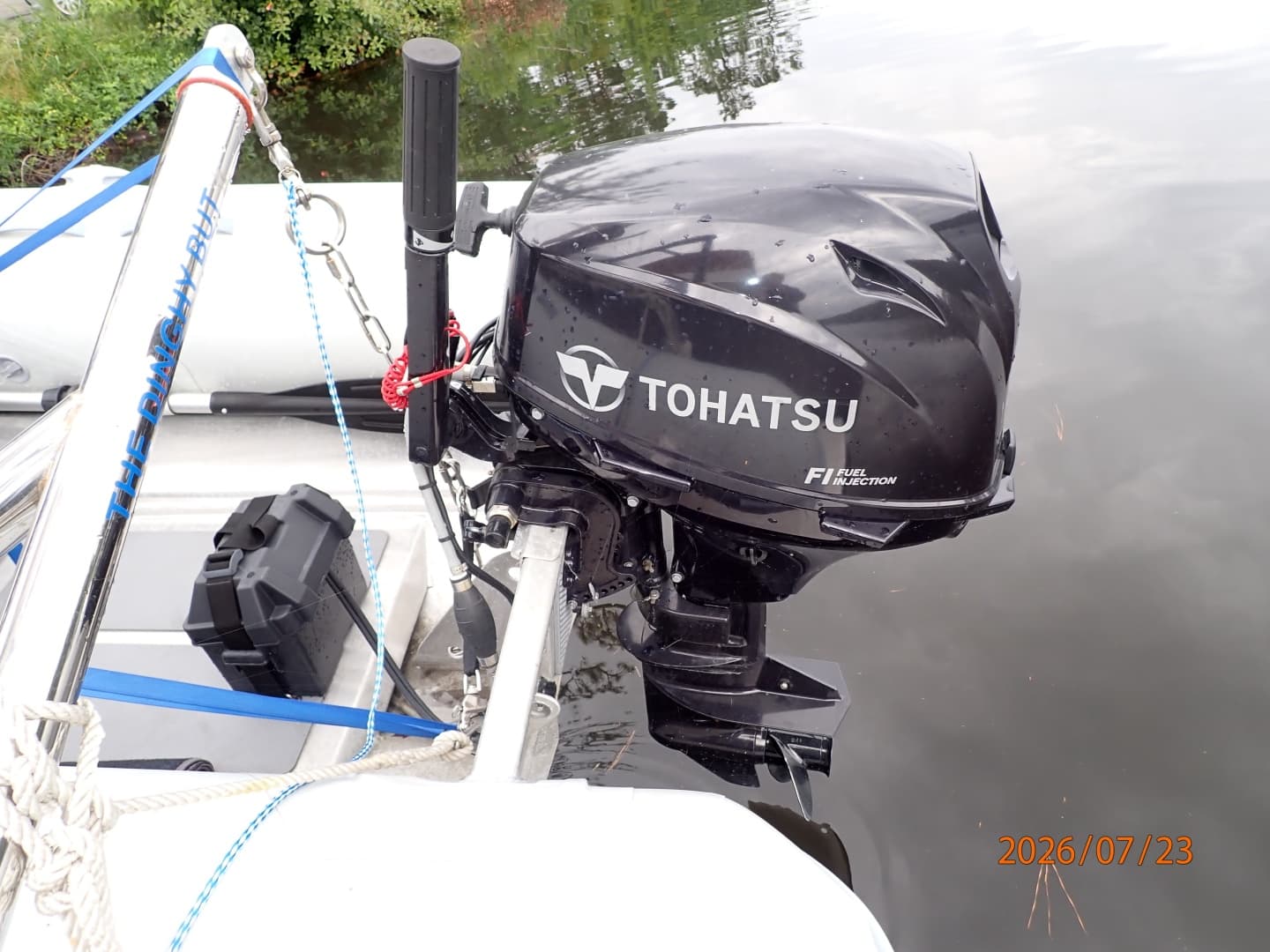 42' Sabre tender outboard