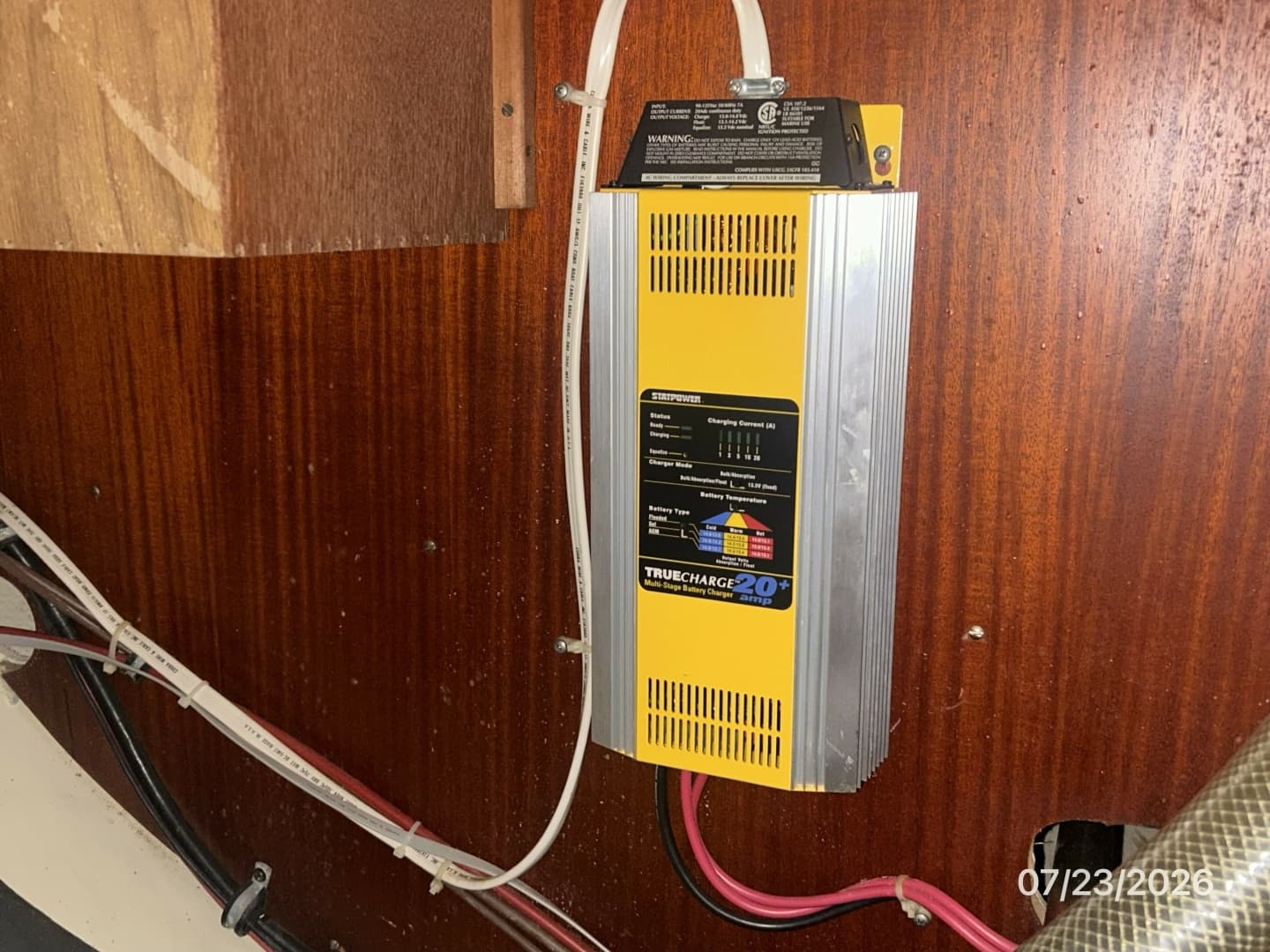 35' Scanmar battery charger
