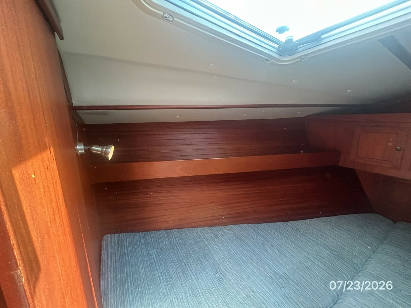 35' Scanmar forward stateroom port