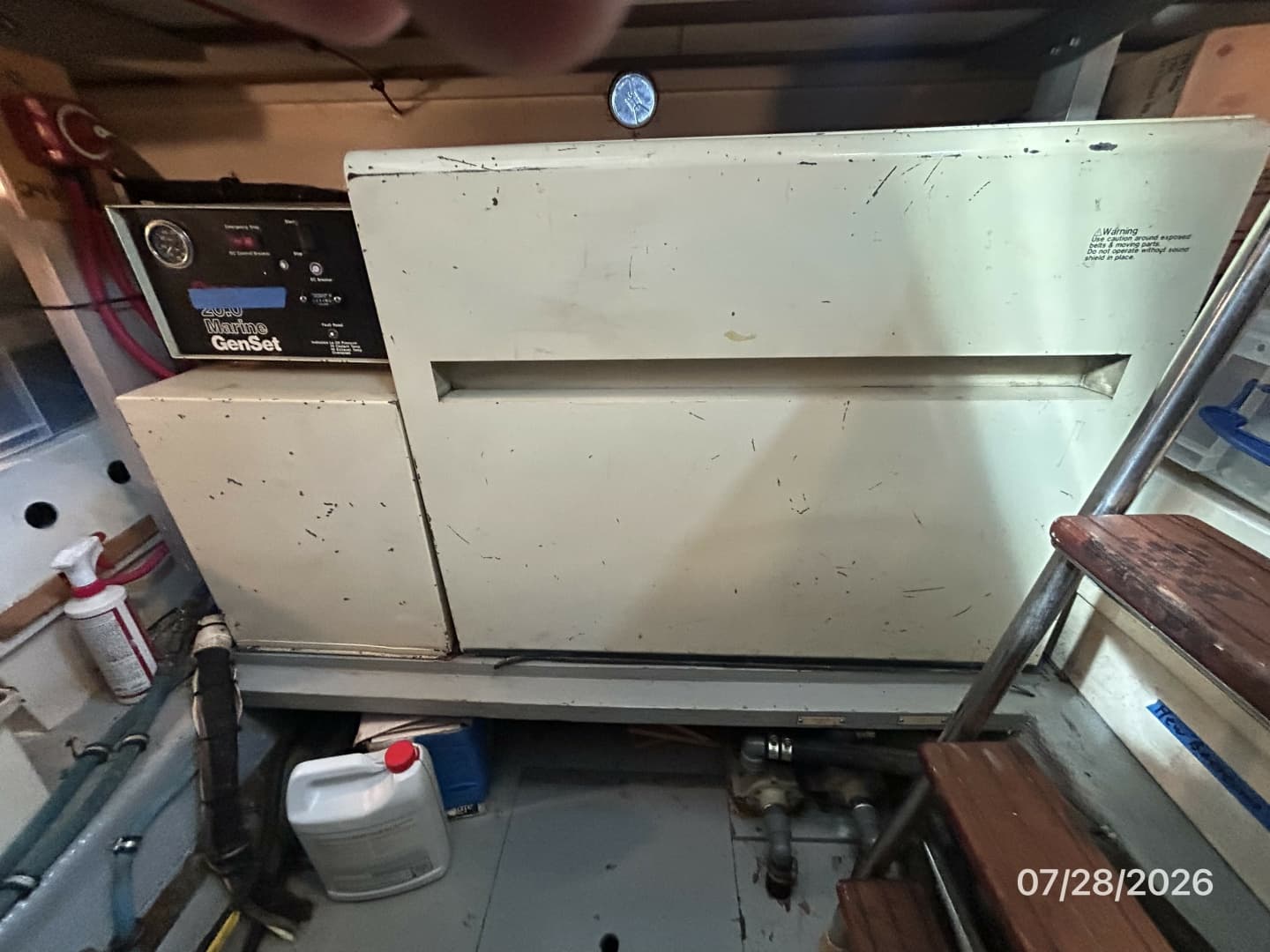 54' Hatteras generator soundbox