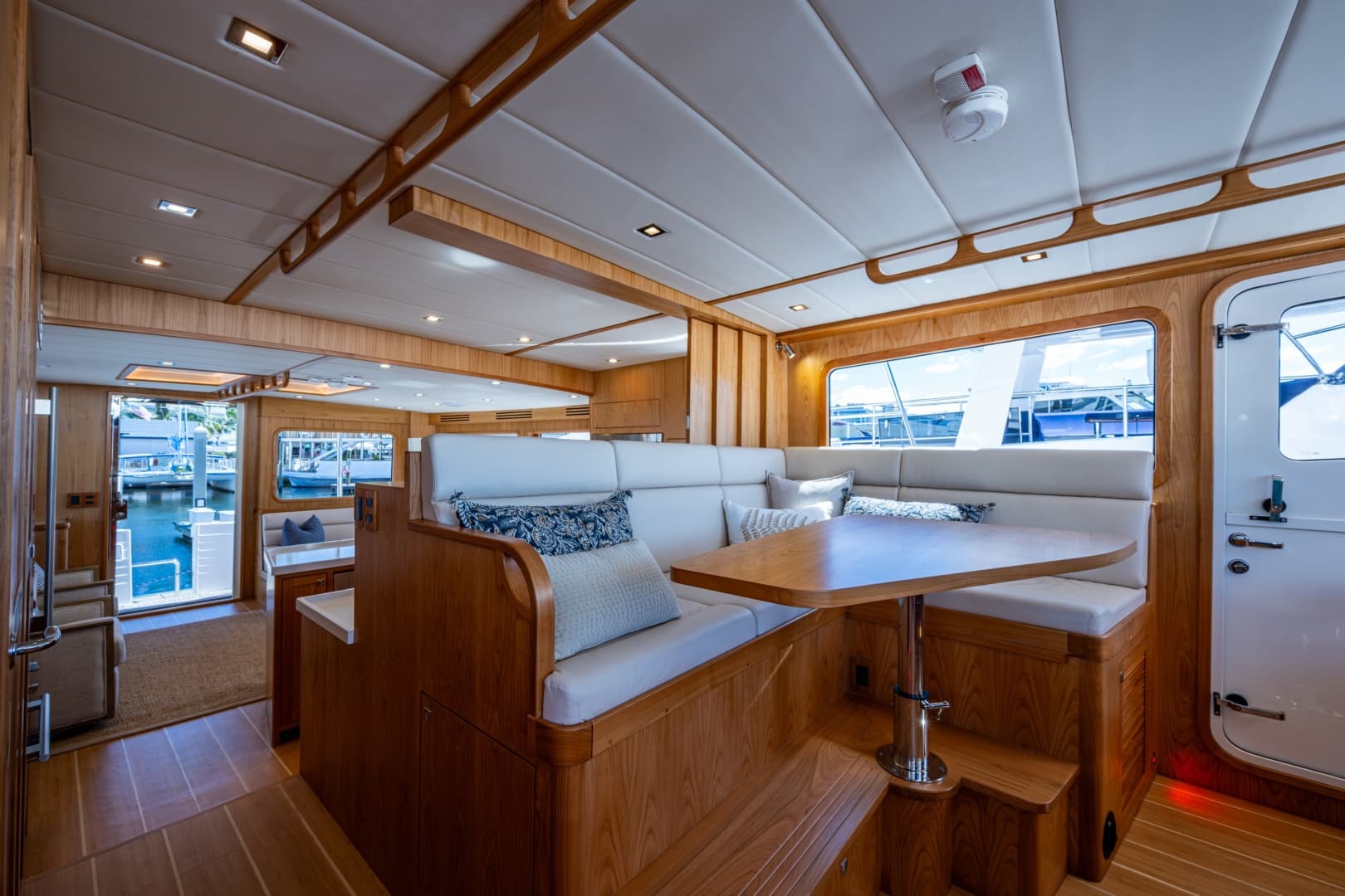 Pilothouse Settee That Converts Into Double Berth